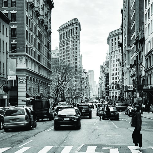 Flatiron building in New York city