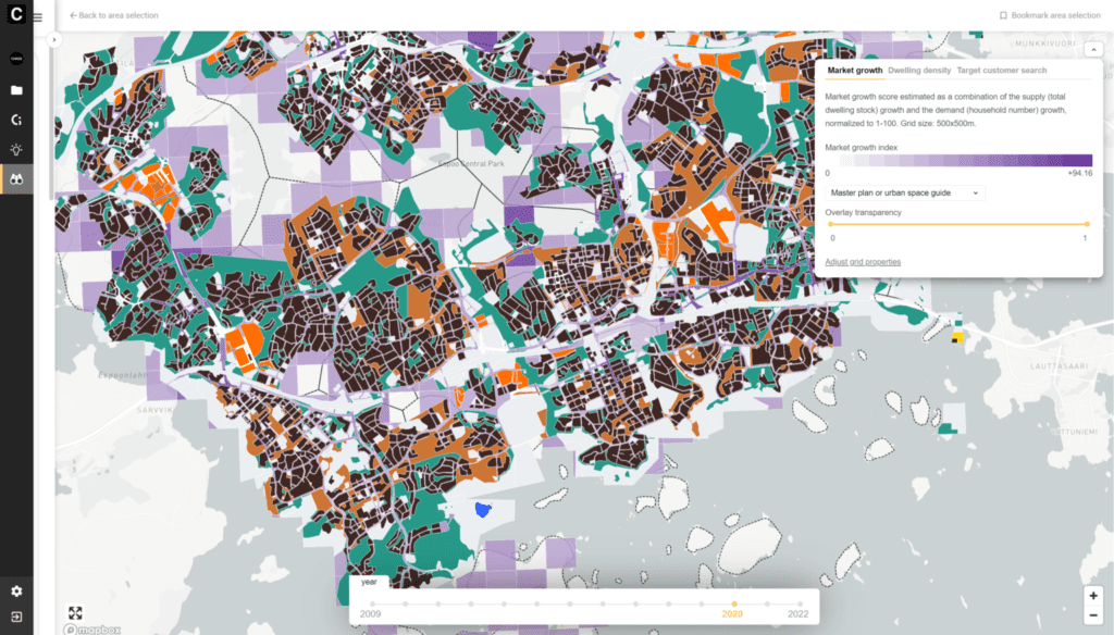 Kuva 4: Kaavoitussuunnitelmat ja asuntomarkkinoiden kasvu vaikuttavat konseptikehityspäätöksiin Espoossa.