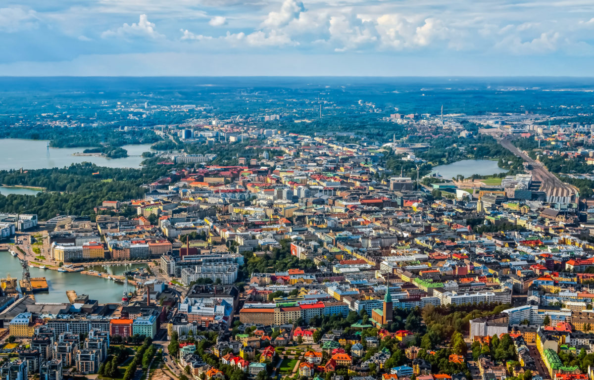 Aerial picture of Helsinki